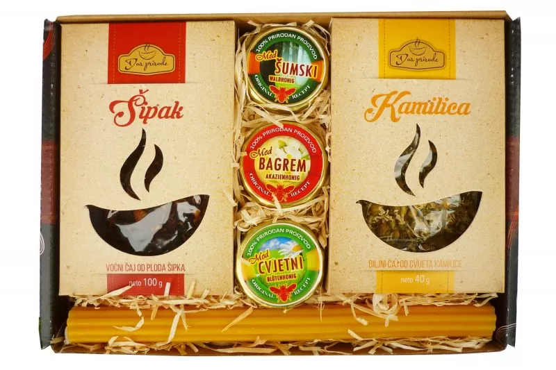 Darilni paket – Čaj in med