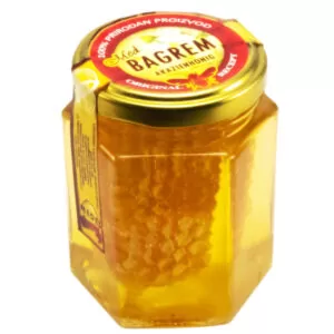 Akacijev med z delom satja – 150g